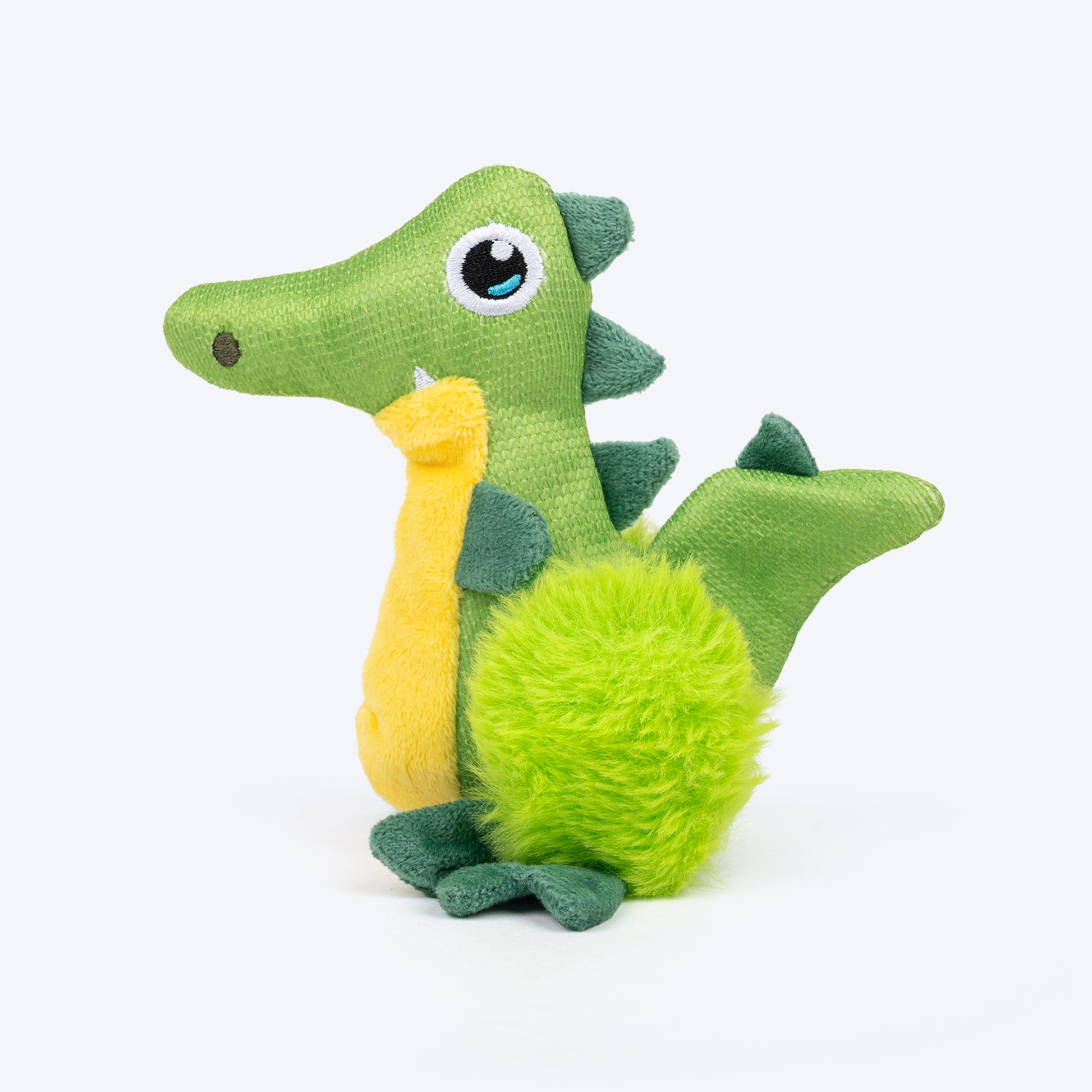 HUFT Ally The Gator Squeaky Plush Toy For Dog - Green - Heads Up For Tails
