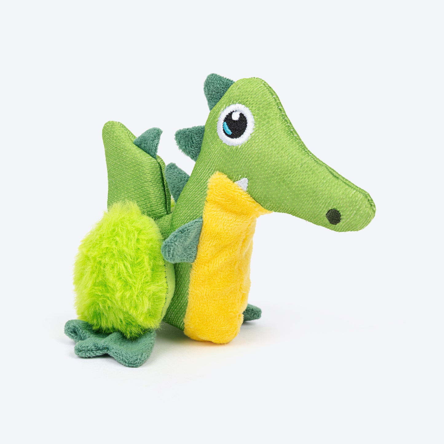 HUFT Ally The Gator Squeaky Plush Toy For Dog - Green - Heads Up For Tails