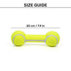 HUFT Mighty Barbell Chew Toy For Dog - Green - Heads Up For Tails