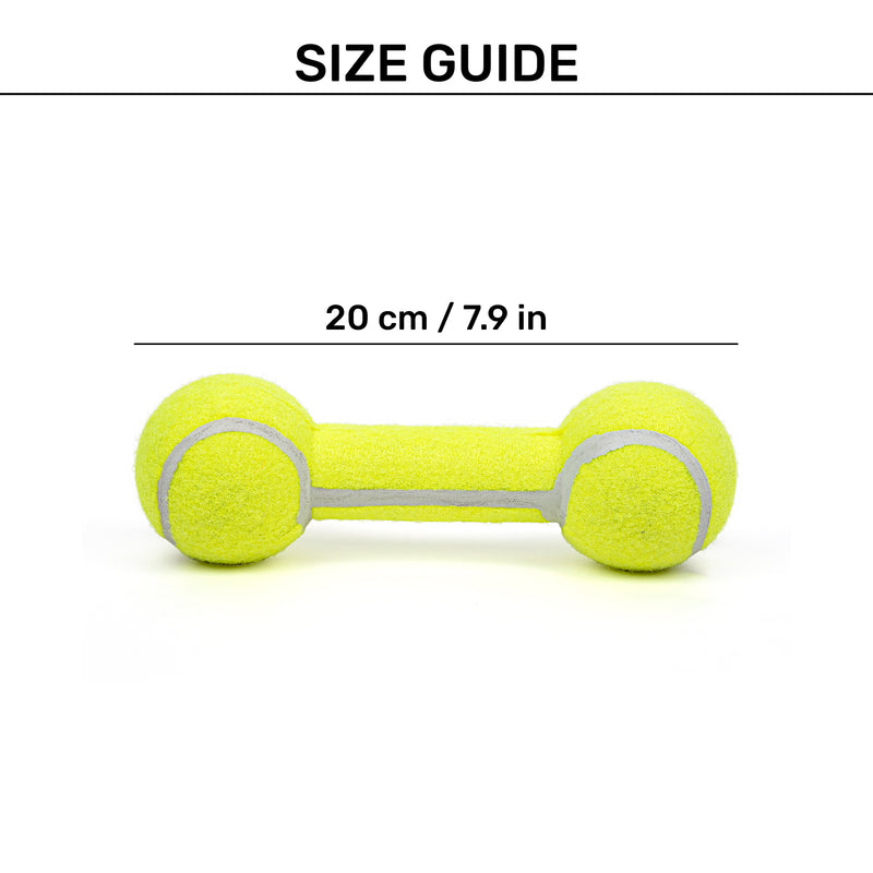 HUFT Mighty Barbell Chew Toy For Dog - Green - Heads Up For Tails