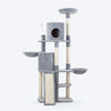 HUFT Meowtrix Tower Multipurpose Cat Tree - Grey - Heads Up For Tails