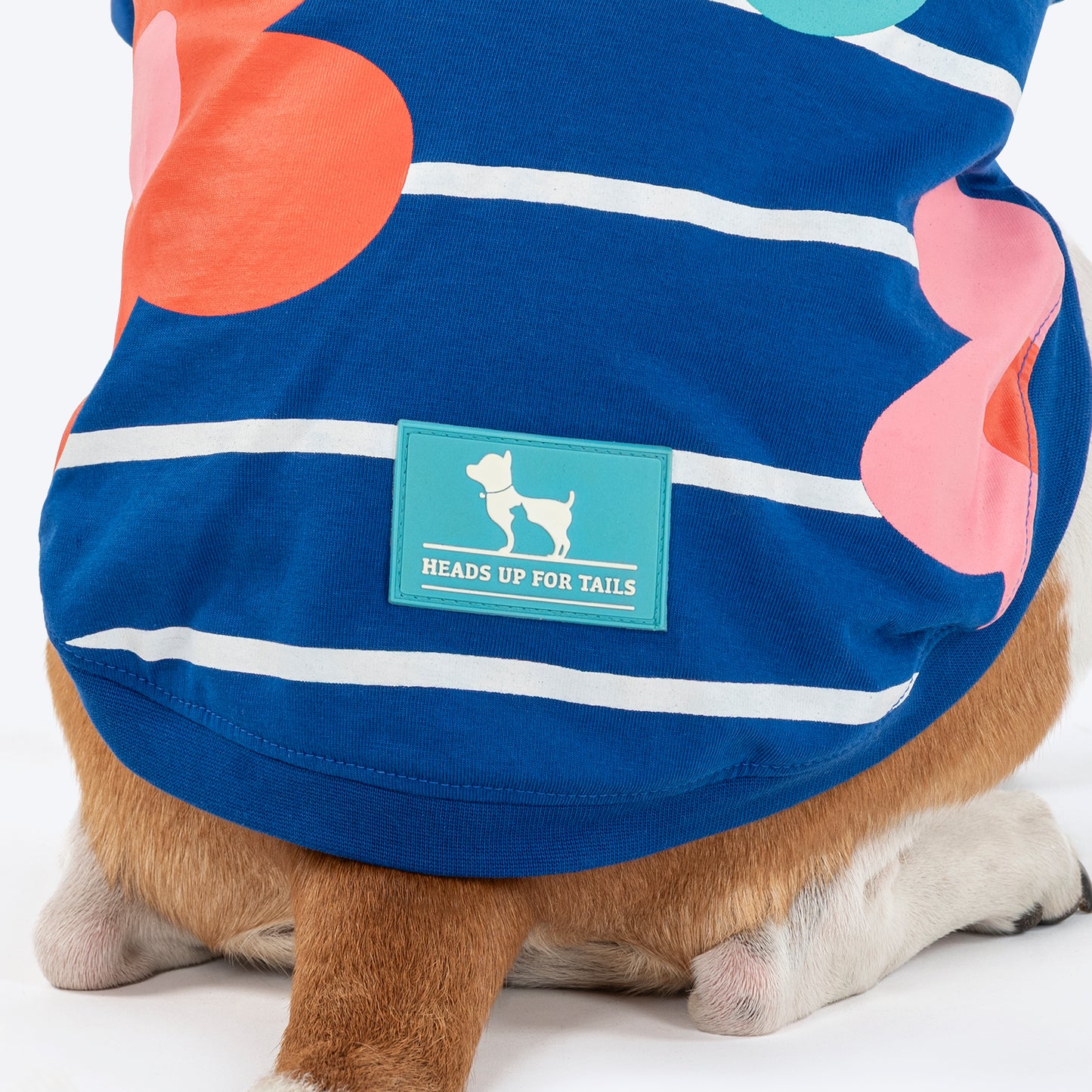 HUFT Petal Play T-Shirt For Dog - Blue - Heads Up For Tails