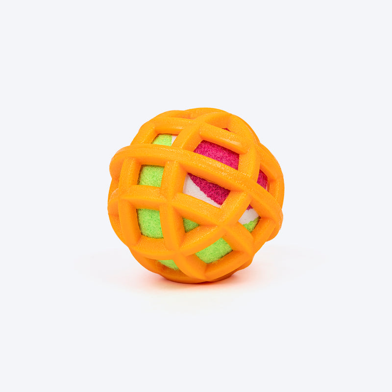 HUFT Tennis Buddy Ball Toy For Dog - Multicolor - Heads Up For Tails