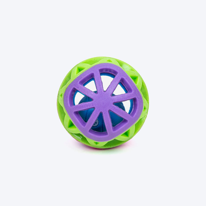 HUFT Rainbow Carnival Ball For Dog - Multicolor - Heads Up For Tails
