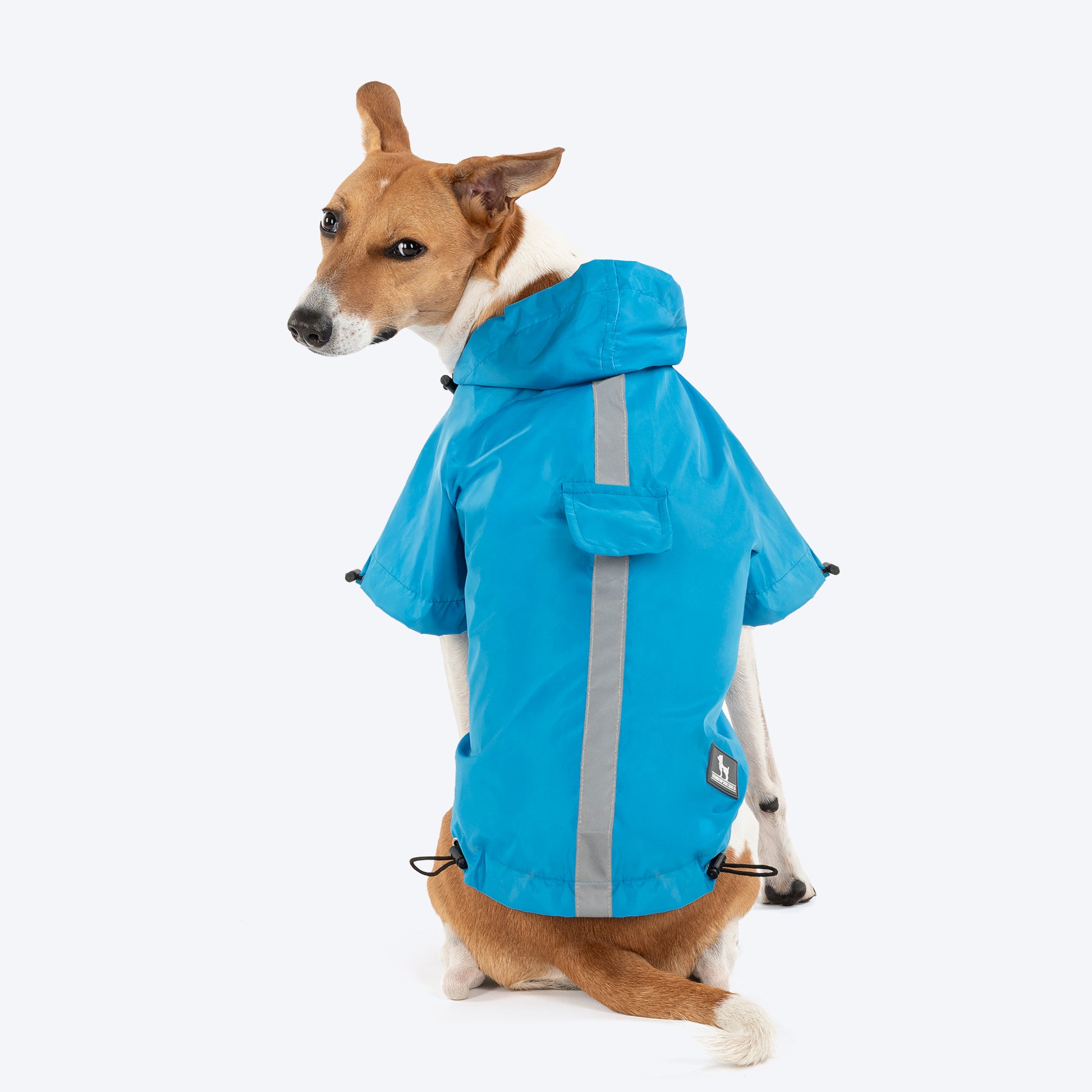 HUFT Magical Mist Raincoat With Harness Opening For Dog - Sky Blue - Heads Up For Tails