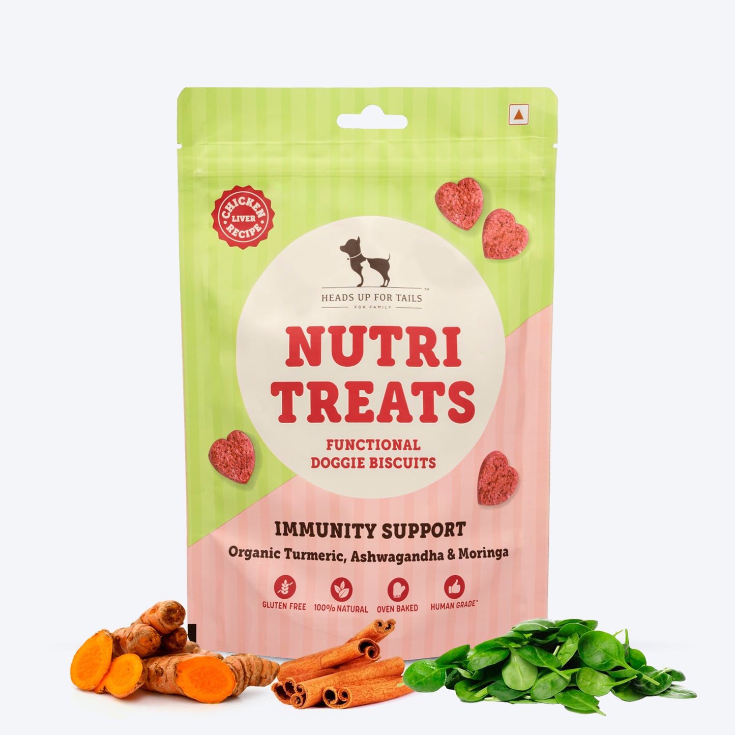 HUFT Wholesome Lamb, Apple Food & Nutri Chicken Liver Treats Combo For Dog