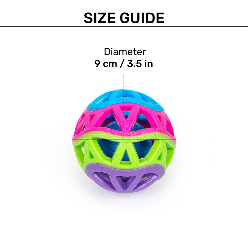 HUFT Rainbow Carnival Ball For Dog - Multicolor - Heads Up For Tails