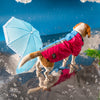 HUFT Magical Mist Dog Raincoat - Light Blue & Pink - Heads Up For Tails
