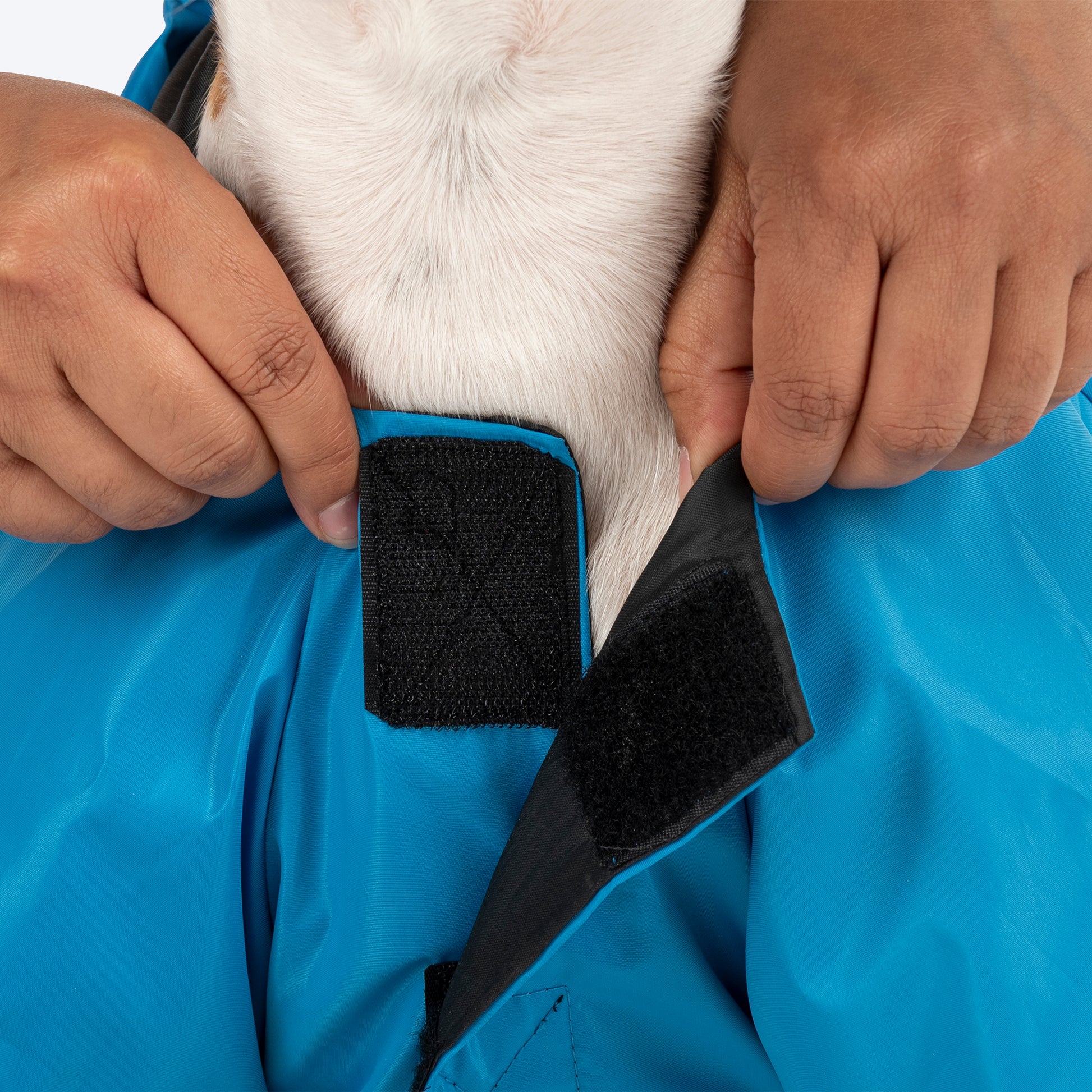 HUFT Magical Mist Raincoat With Harness Opening For Dog - Sky Blue - Heads Up For Tails