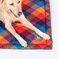 HUFT Technicolor Tartan Mat Dog & Cat - Navy