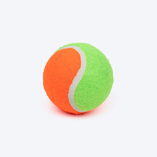HUFT Fetch Play Pack Tennis Balls For Dog - Orange & Green - Set Of 2 - Heads Up For Tails