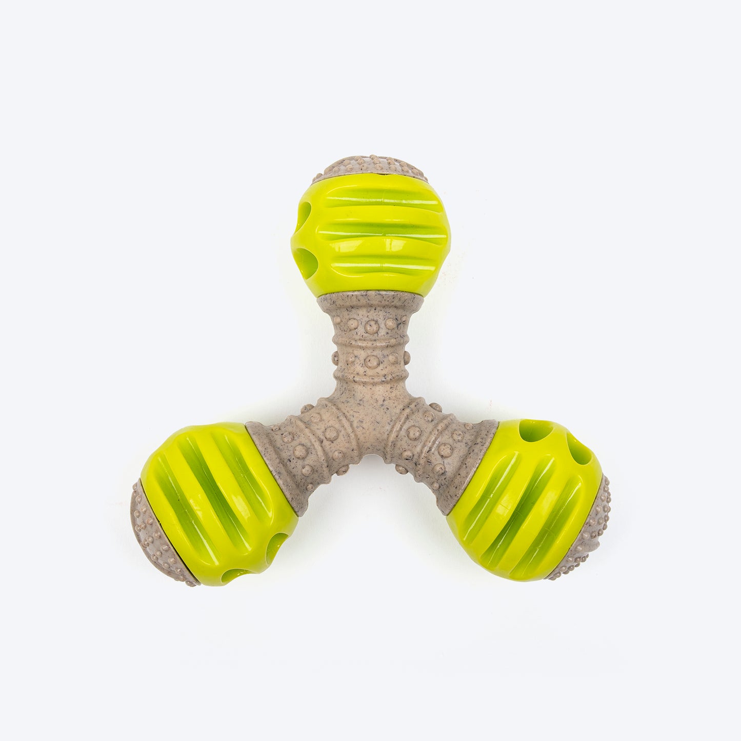 HUFT Triple Treat Chew Toy For Dog - Green - Heads Up For Tails