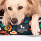 HUFT Floral Fusion Lounger Dog Bed - Navy