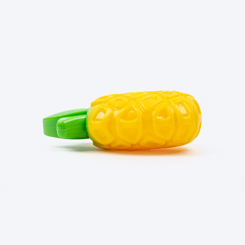 HUFT Pineapple Pop Chew Toy For Dog - Yellow - Heads Up For Tails