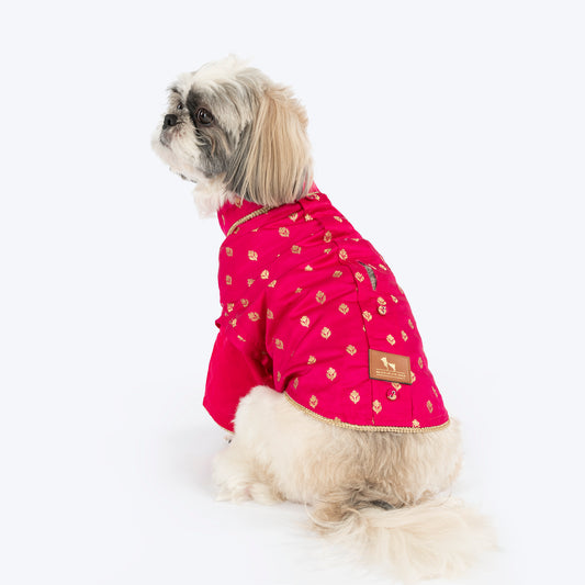 HUFT Shahi Paws Kurta For Dog - Pink