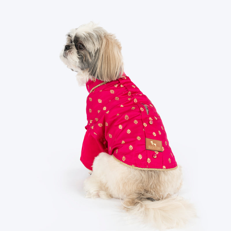 HUFT Shahi Paws Kurta For Dog - Pink