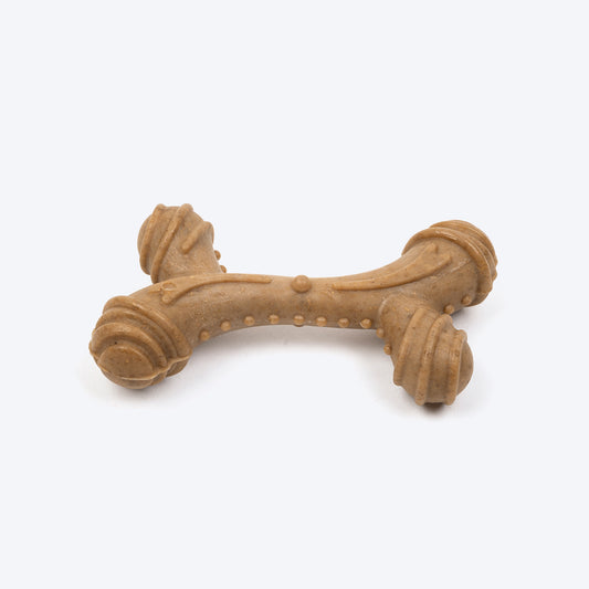 HUFT Chewtastic Stickster Chew Toy For Dog - Brown - Heads Up For Tails