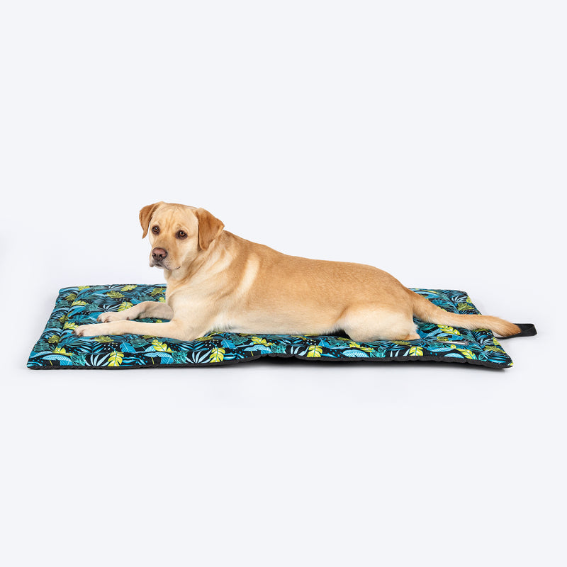 HUFT Luminous Leaves Mat Dog & Cat - Navy - Heads Up For Tails