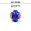 Dash Dog Tumble-Rumble Chew Ball For Dog - Dark Blue - Heads Up For Tails