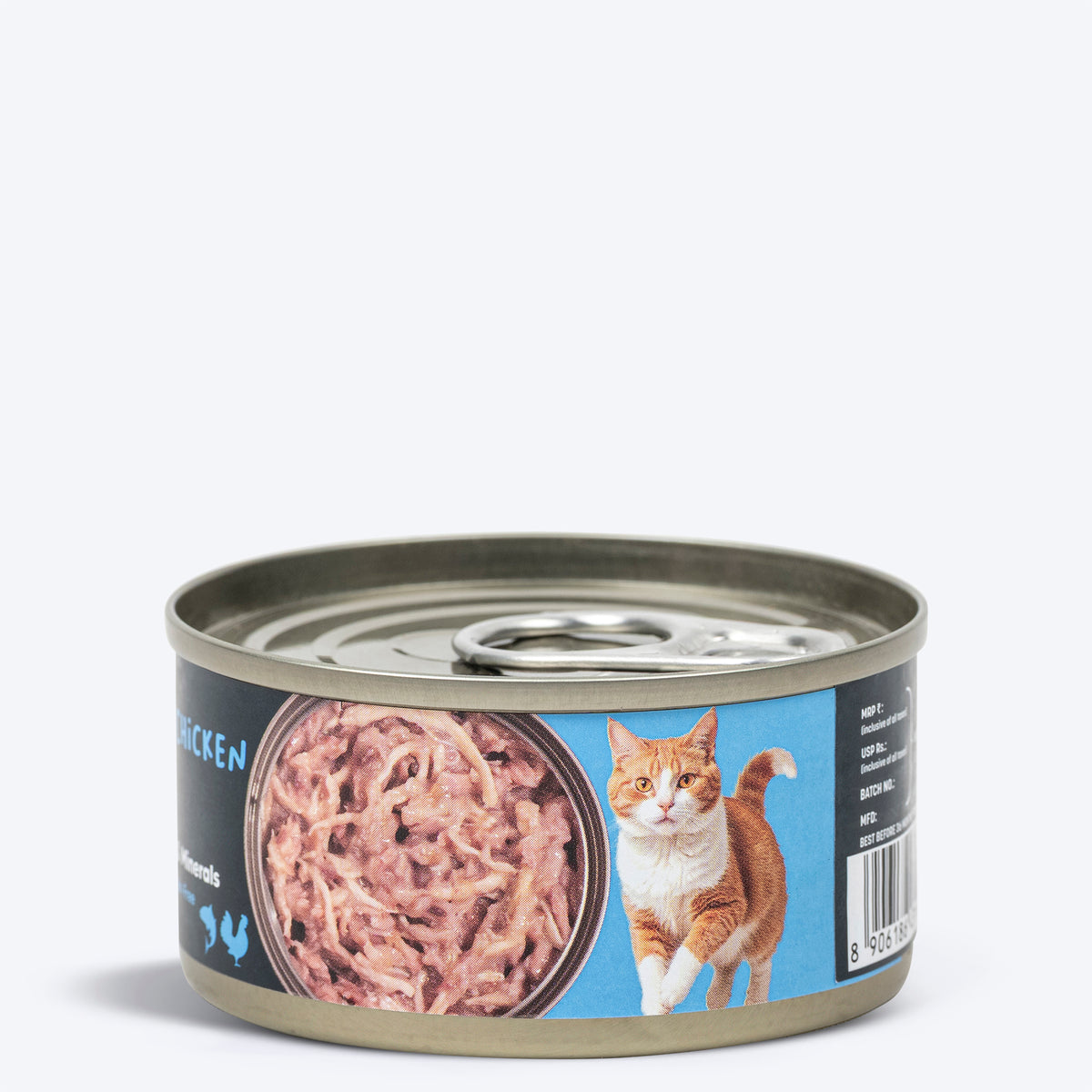Meowsi by HUFT Tuna & Chicken Pâté Canned Cat Wet Food, 80 gm, grain-free with vitamins and minerals.