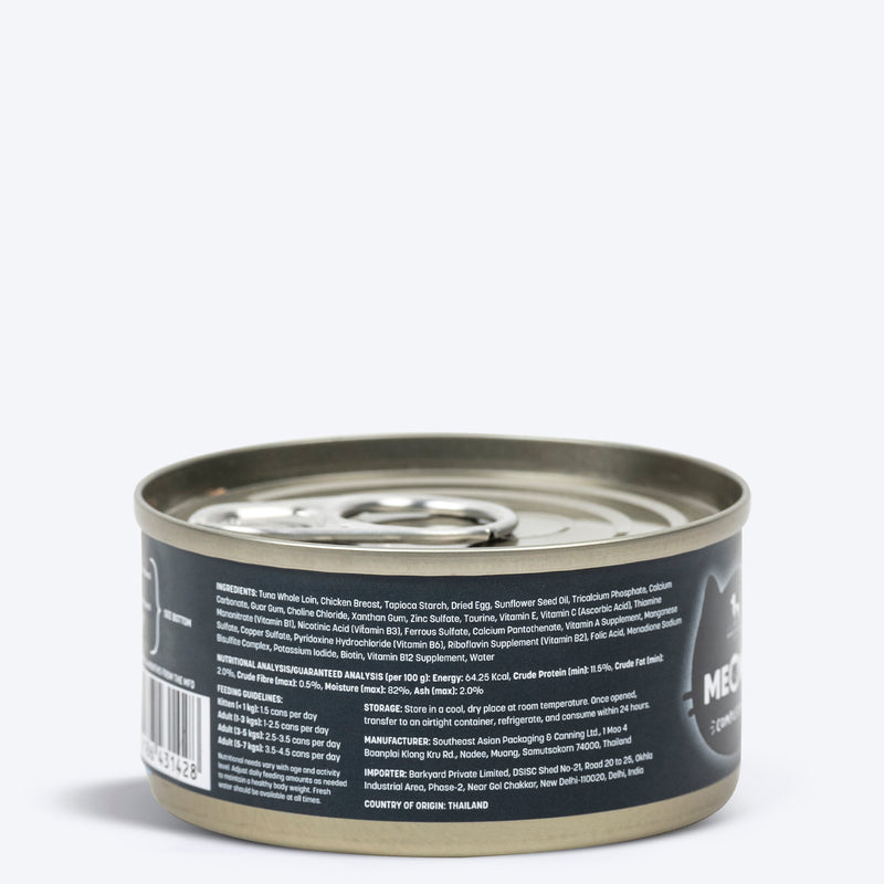 Meowsi by HUFT Tuna & Chicken Pâté Canned Cat Wet Food, 80 gm, grain-free with vitamins and minerals.