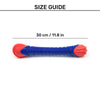 Dash Dog Groovy Grip Chew Toy For Dog - Blue & Red - Heads Up For Tails