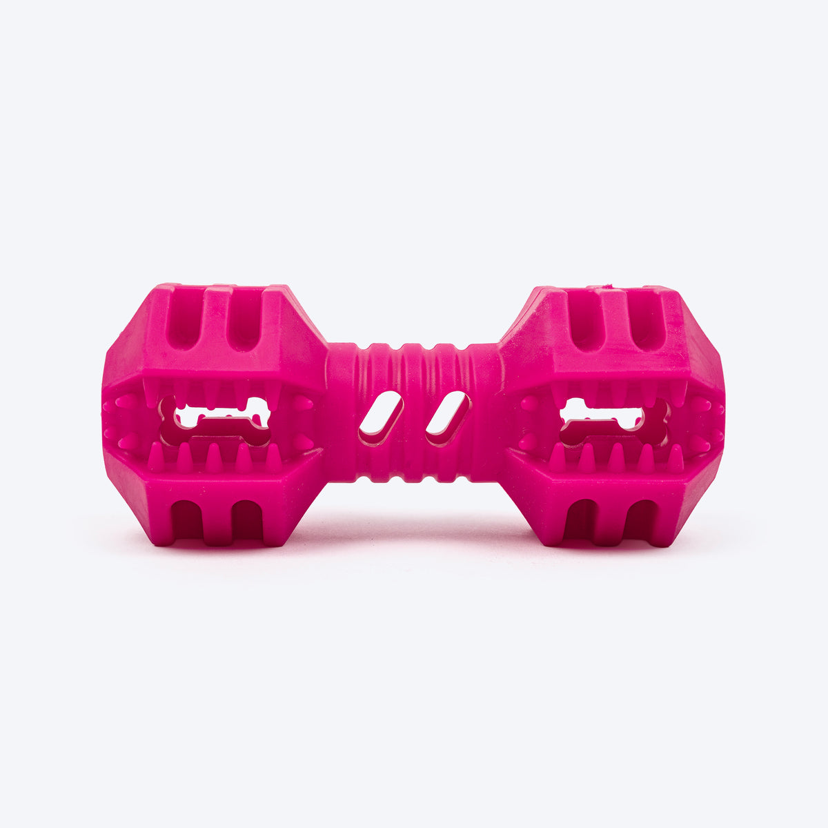 Dash Dog Dumbbell Dynamo Chew Toy For Dog - Pink - Heads Up For Tails
