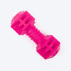 Dash Dog Dumbbell Dynamo Chew Toy For Dog - Pink - Heads Up For Tails