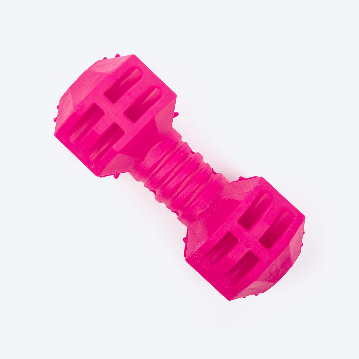 Dash Dog Dumbbell Dynamo Chew Toy For Dog - Pink - Heads Up For Tails