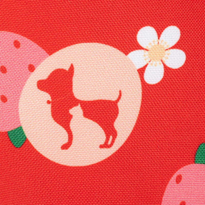 HUFT Personalised Berrylicious Bone Cushion For Dog - Red & Pink - Heads Up For Tails
