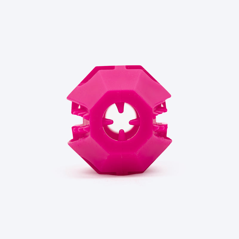 Dash Dog Rugby Roller Chew Toy For Dog - Pink - Heads Up For Tails