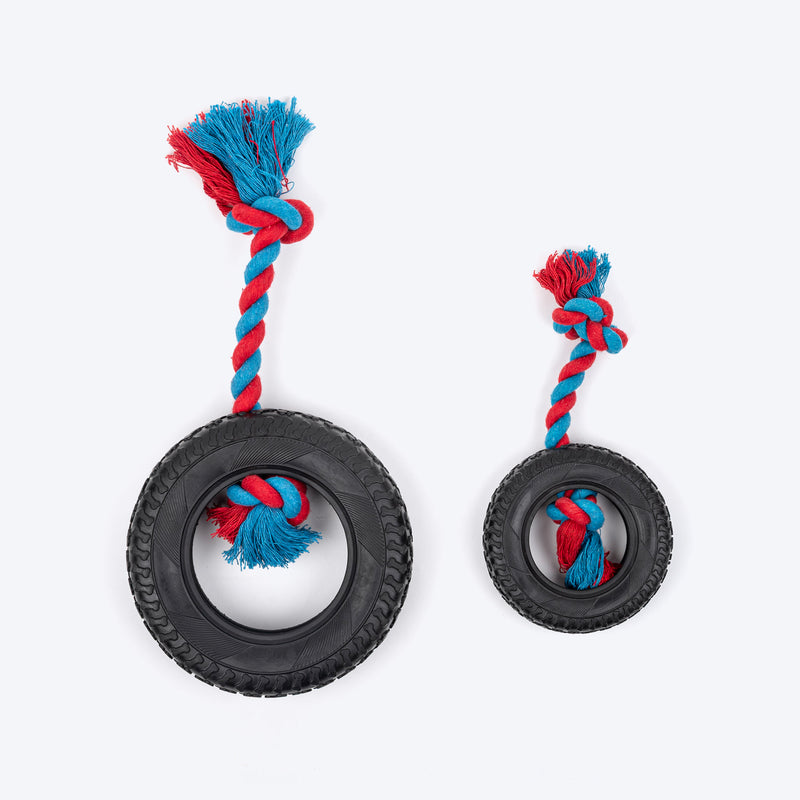 Dash Dog Tyre Ring Chew Toy For Dog - Multicolor - Heads Up For Tails