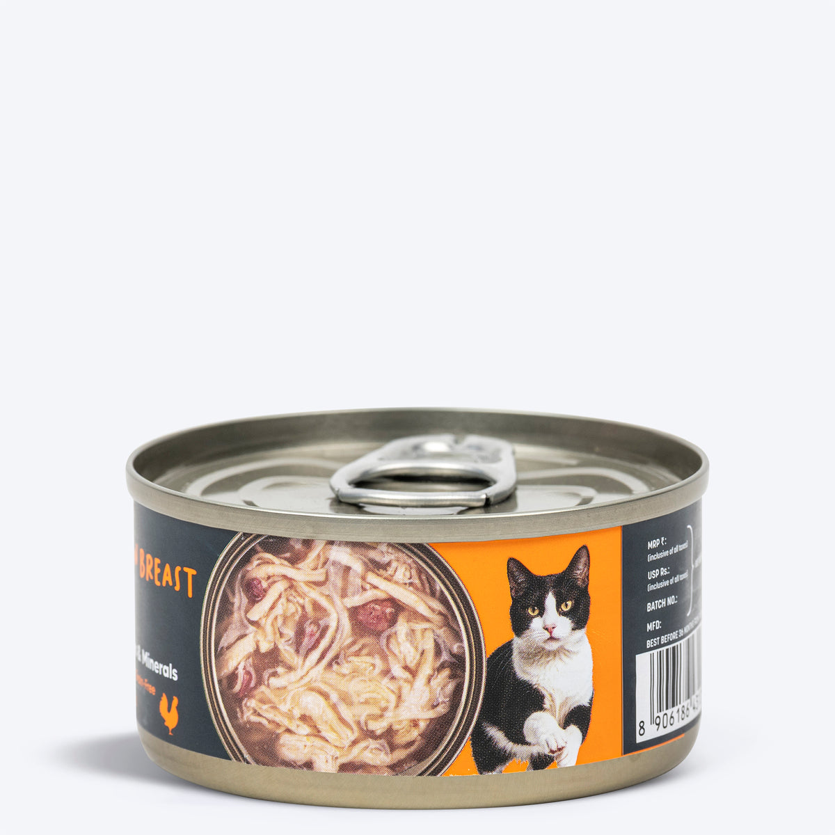Meowsi by HUFT Chicken Breast in Broth Canned Cat Wet Food, 80 gm, with vitamins and minerals, grain-free.