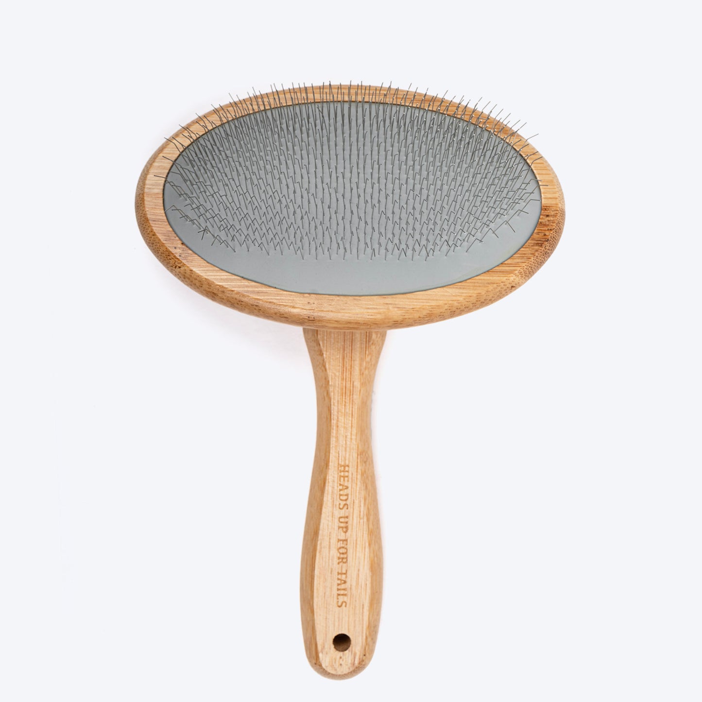 HUFT Bamboo Slicker Brush For Dog & Cat - L - Heads Up For Tails