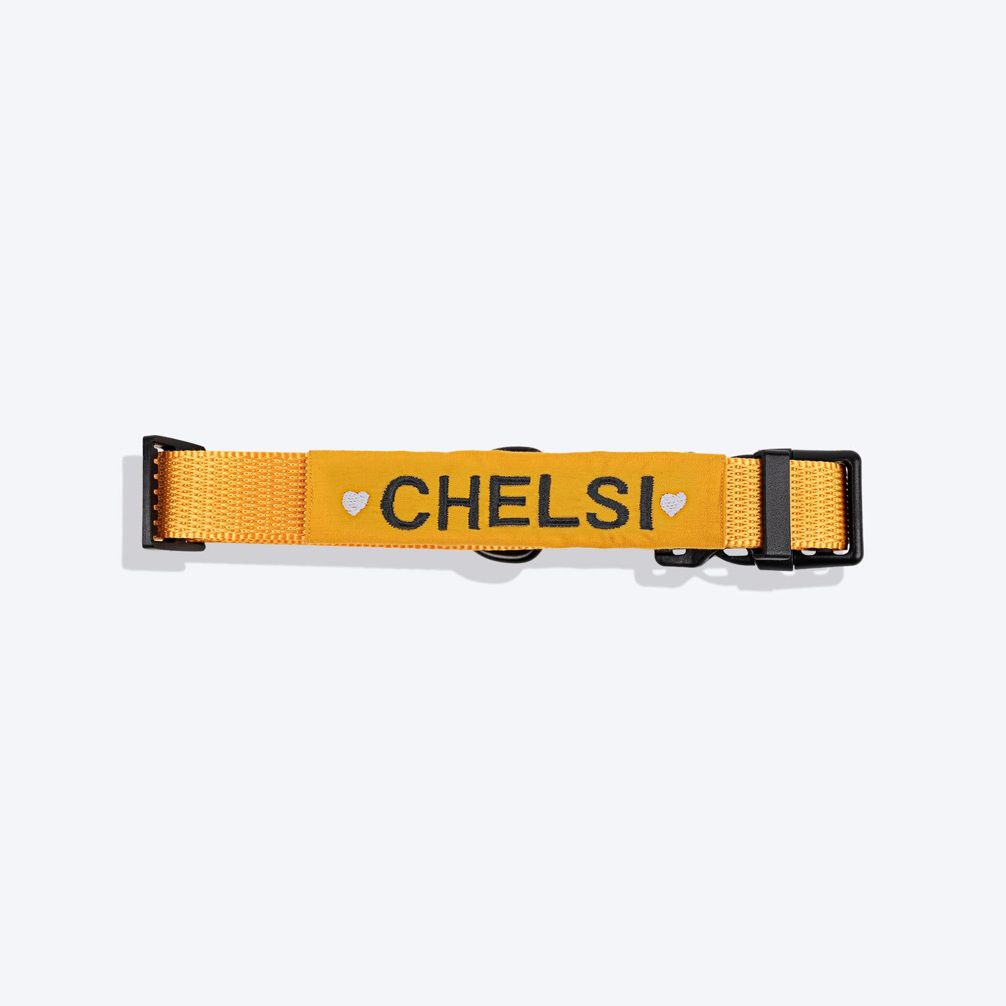 HUFT Personalised Basics Dog Collar - Yellow - Heads Up For Tails