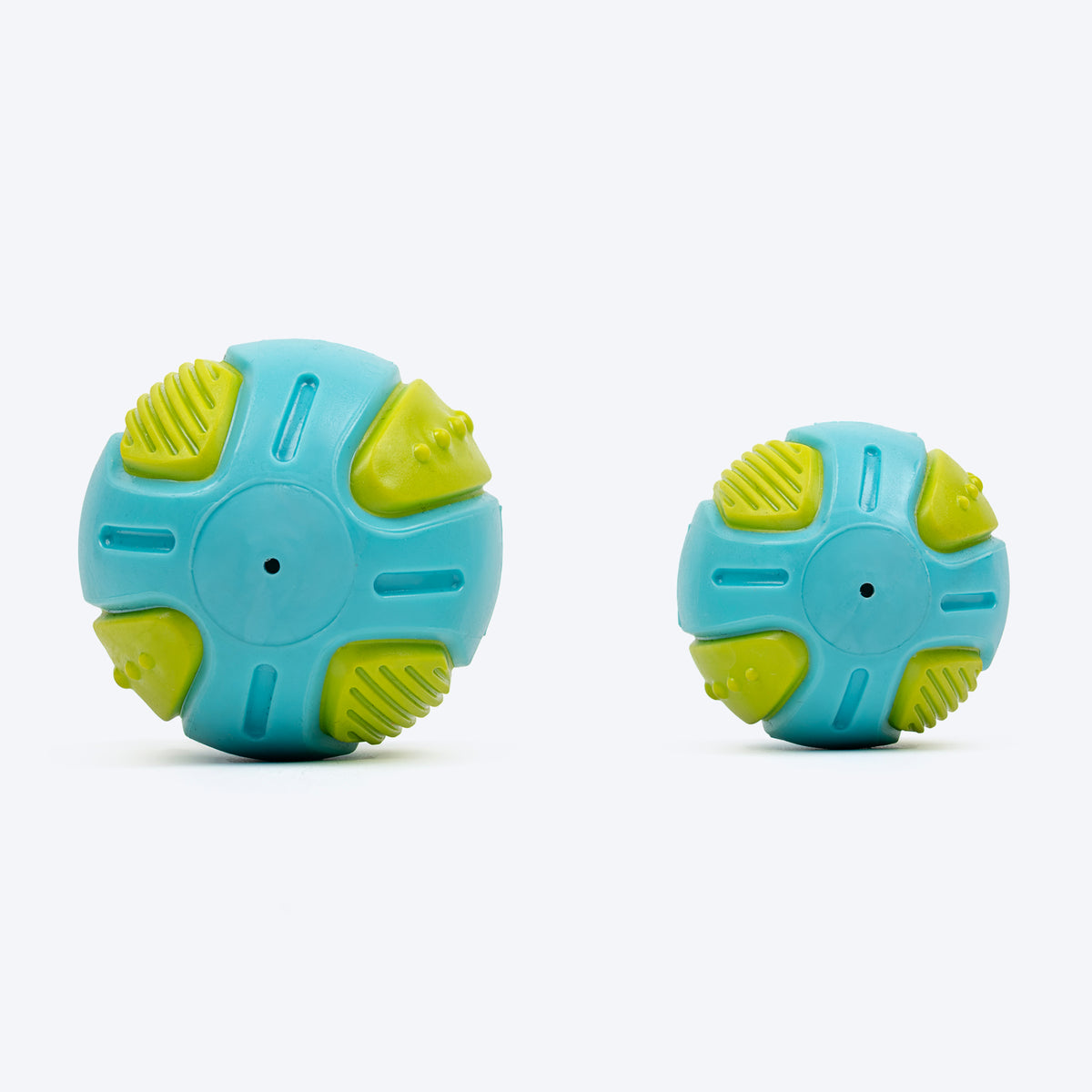 Dash Dog PawPounce Chew Ball For Dog - Blue & Green - Heads Up For Tails