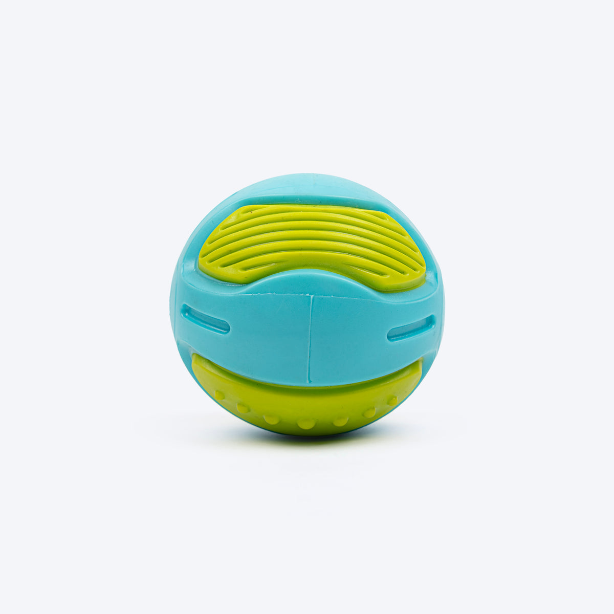 Dash Dog PawPounce Chew Ball For Dog - Blue & Green - Heads Up For Tails