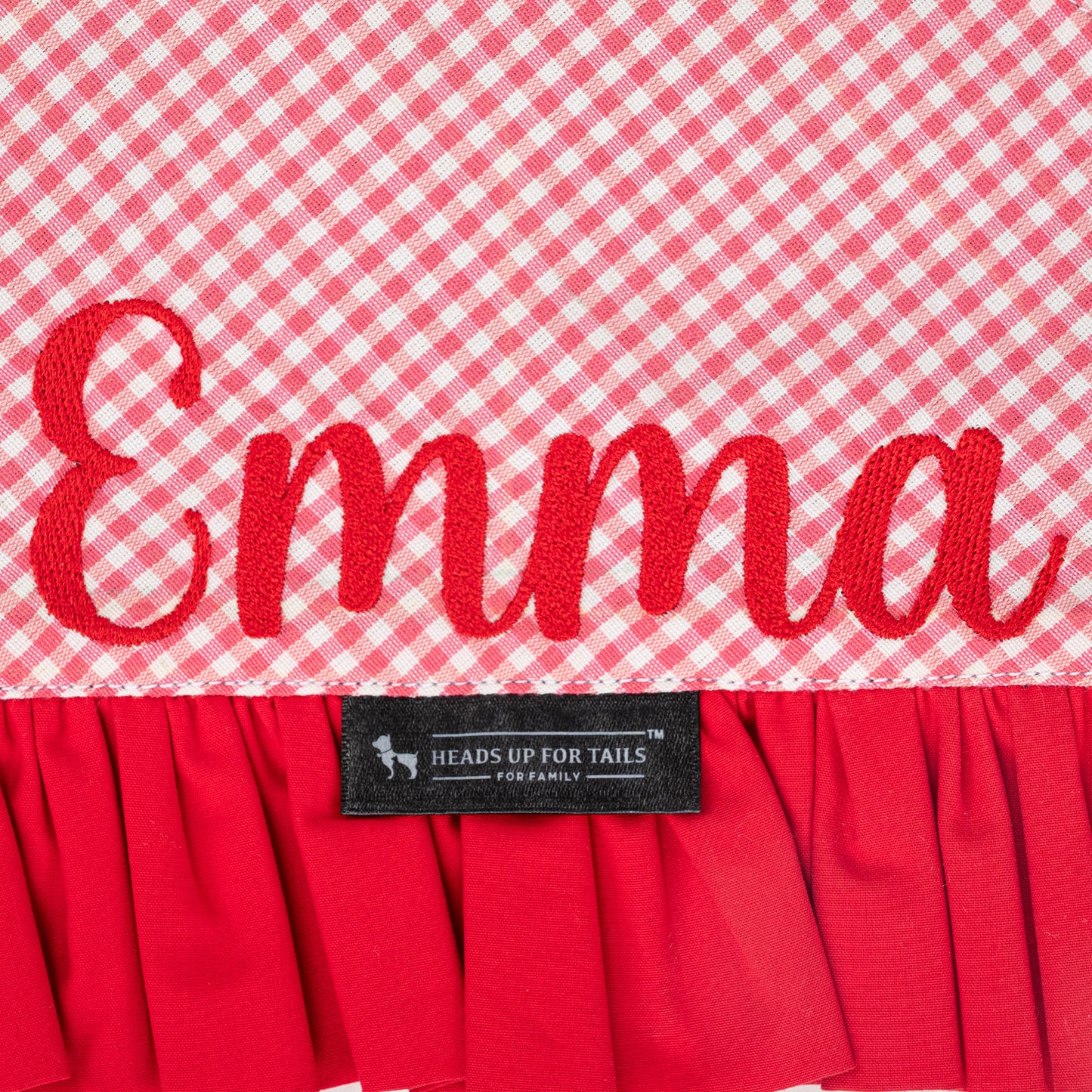 HUFT Personalised Little Lovebug Bandana For Dog - Red - Heads Up For Tails