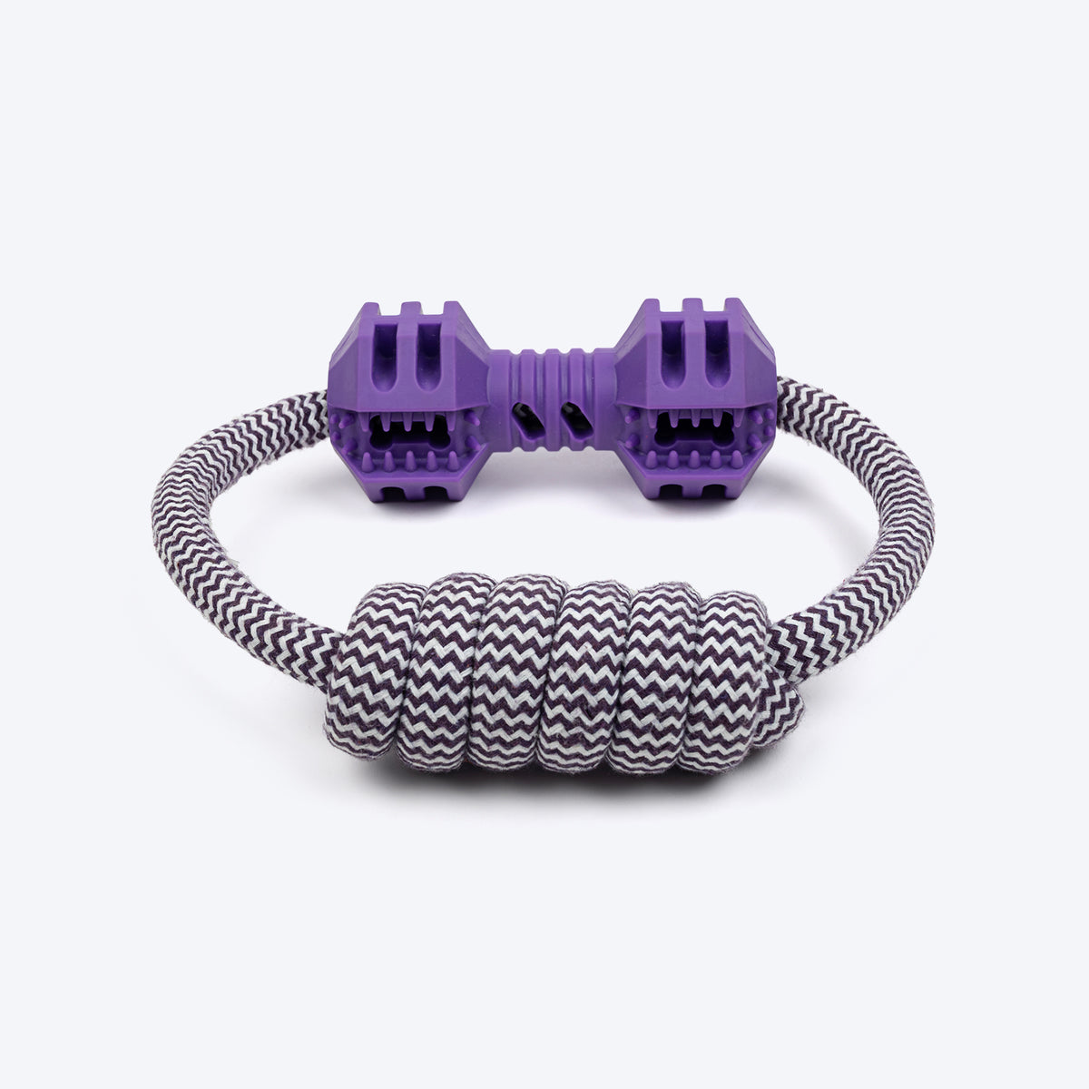 Dash Dog Twin-End Rope Toy For Dog - Purple - Heads Up For Tails