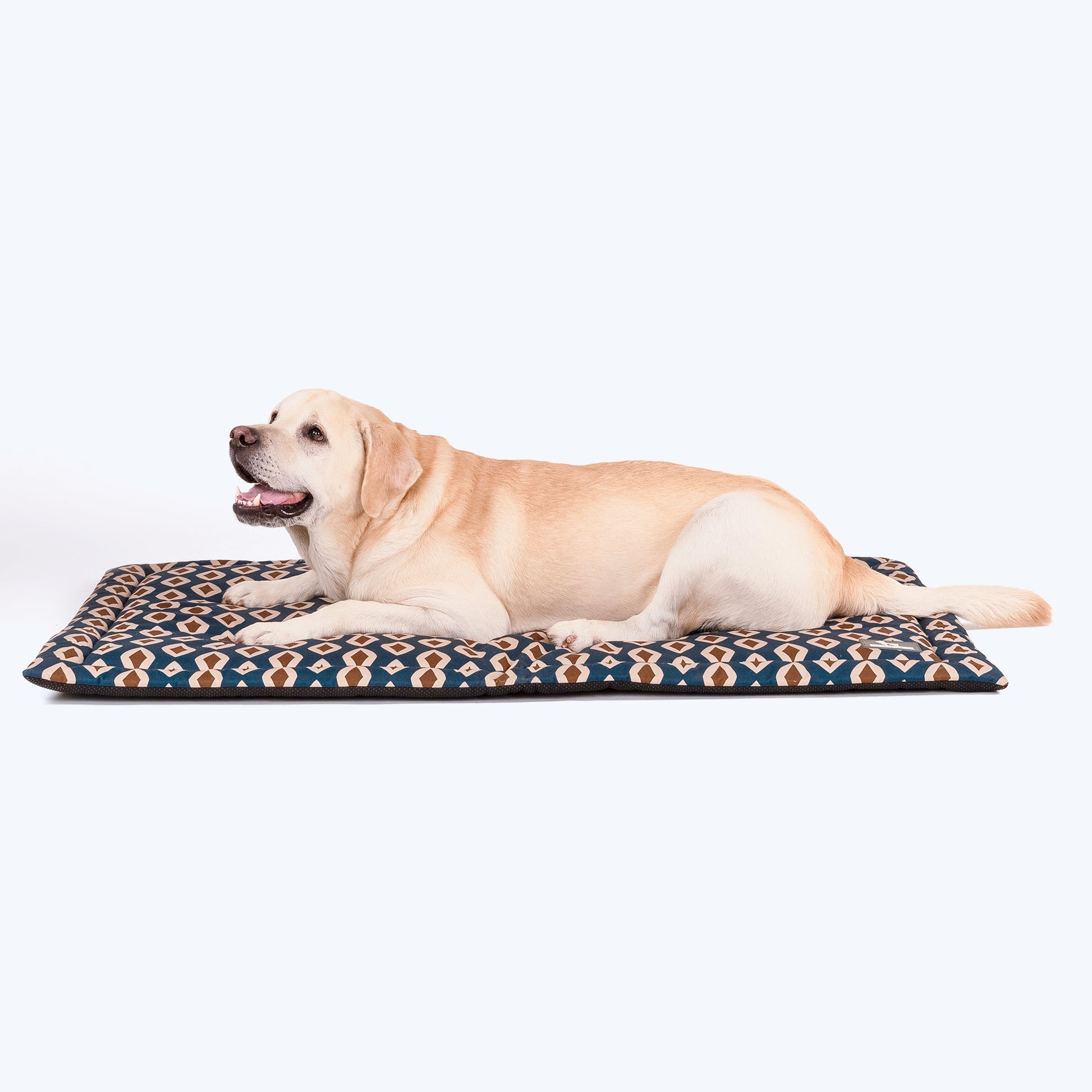 HUFT Bohemian Bliss Paradise Dog Mat - Teal & Brown - Heads Up For Tails