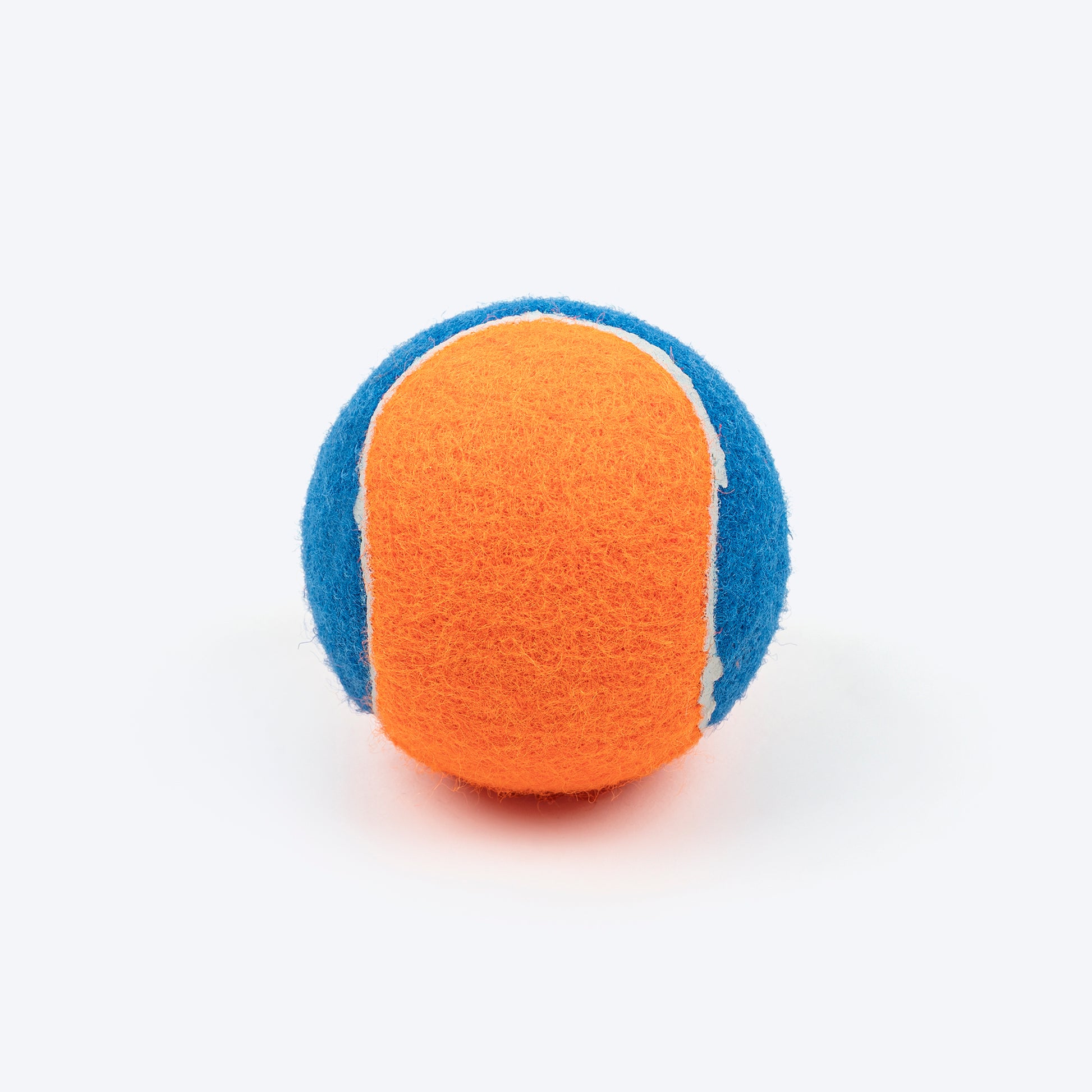 TLC Bi-Color Squeaky Tennis Balls For Dog - Orange & Navy Blue - Heads Up For Tails