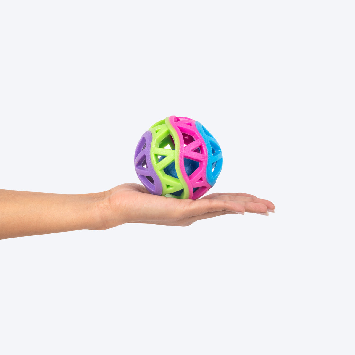 HUFT Rainbow Carnival Ball For Dog - Multicolor - Heads Up For Tails