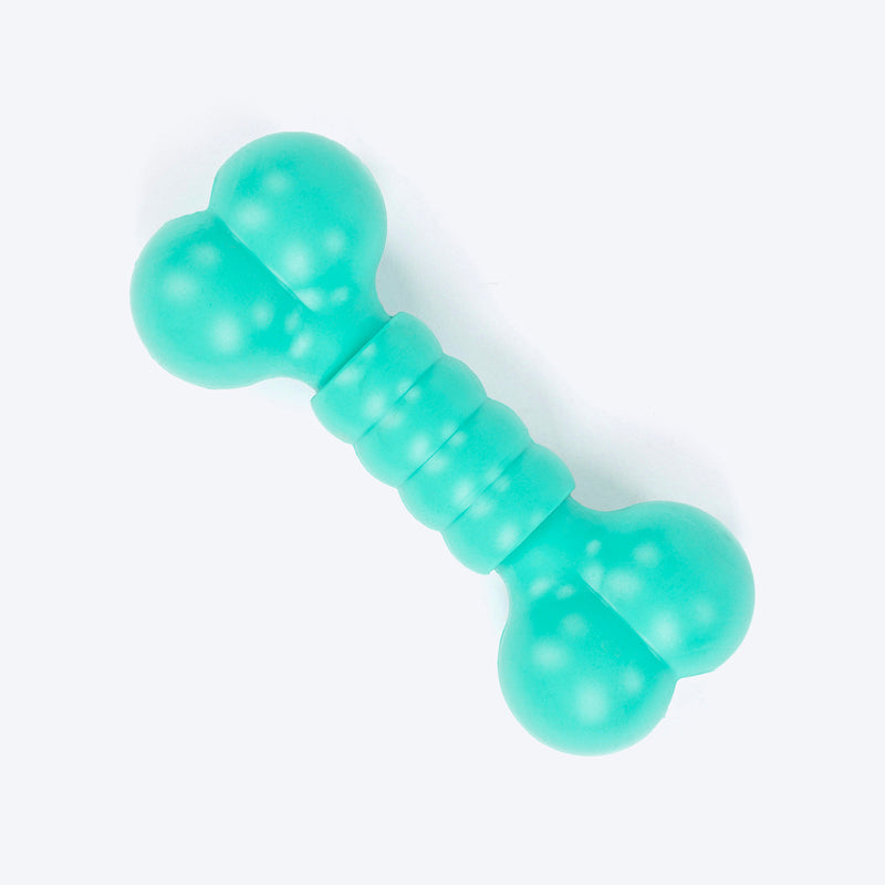 HUFT Happy Bone Chew Toy For Dog - Teal - Heads Up For Tails