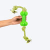 HUFT Tug-a-Bone Chew Toy For Dog - Neon Green - Heads Up For Tails