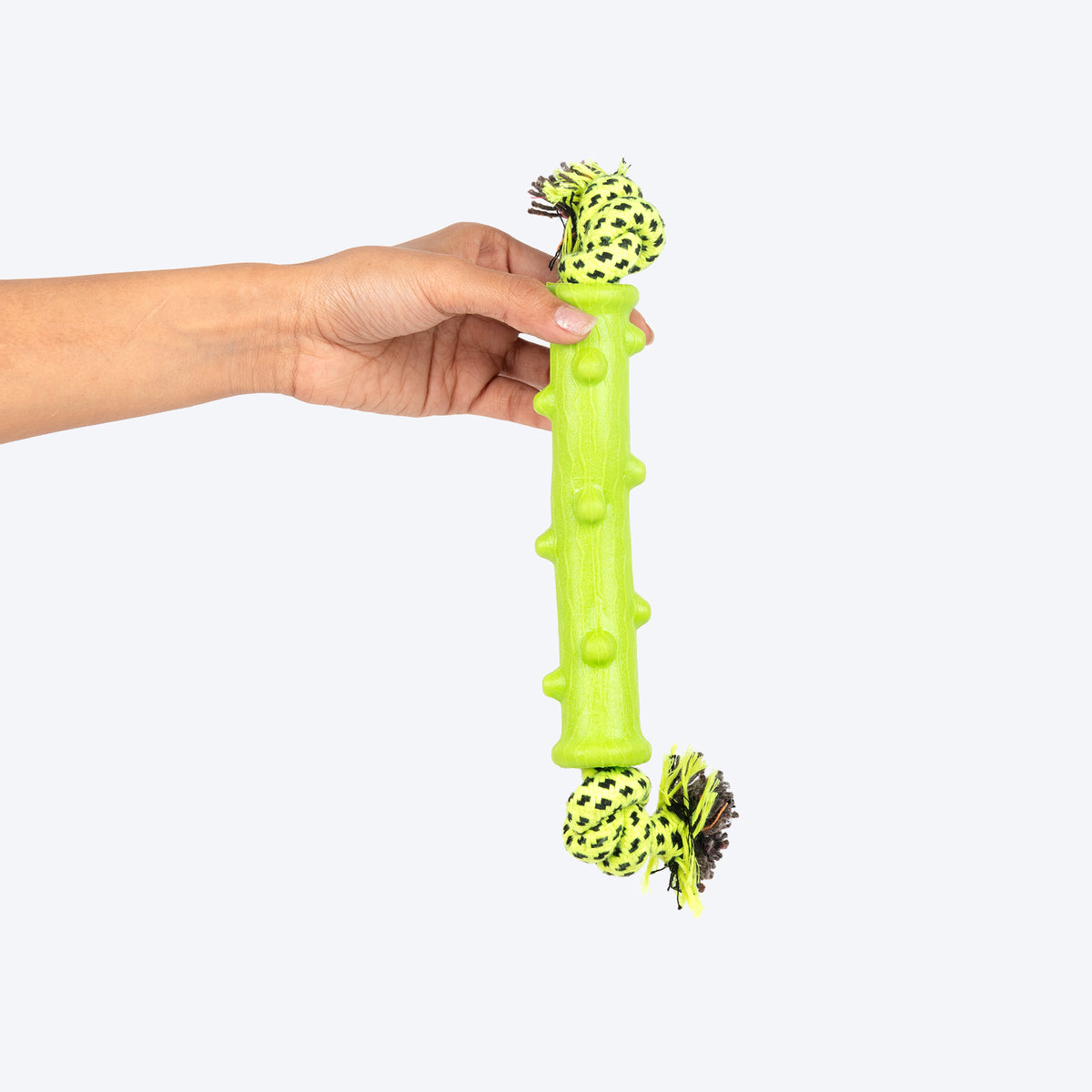HUFT ChomperPillar Chew Toy For Dog - Neon Green - Heads Up For Tails