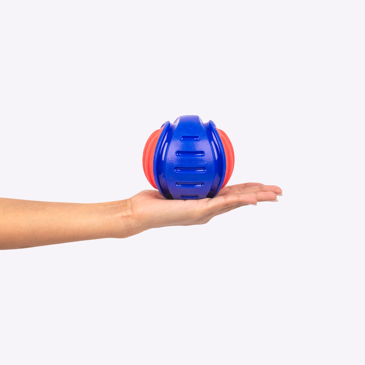 Dash Dog Tumble-Rumble Chew Ball For Dog - Dark Blue - Heads Up For Tails