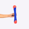 Dash Dog Groovy Grip Chew Toy For Dog - Blue & Red - Heads Up For Tails