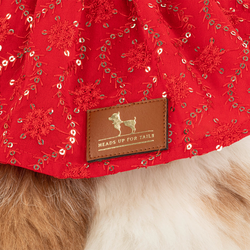 HUFT Ruby Radiance Dress For Cat - Red
