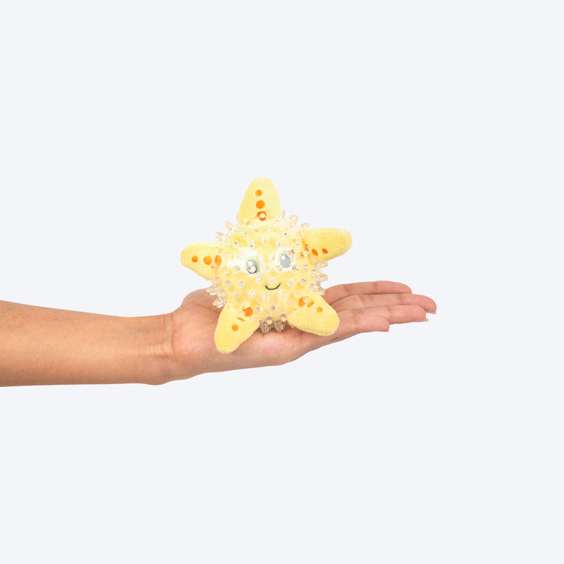 HUFT Super Star Chew Toy For Dog - Yellow - Heads Up For Tails