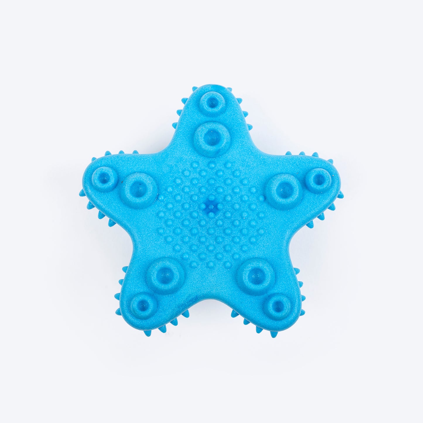 Dash Dog Glowy Starfish Squeaky Chew Toy For Dog - Blue